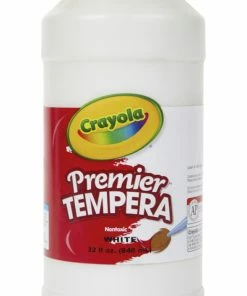 Best Sale 🎉 Crayola Premier Tempera Paint, Pint, White 🔥