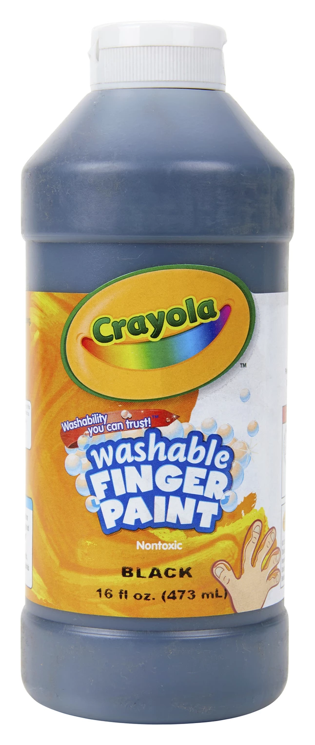 Promo π Crayola Non-Toxic Washable Finger Paint, 1 Pt Squeeze Bottle, Black π₯ 3 Promo π Crayola Non-Toxic Washable Finger Paint, 1 Pt Squeeze Bottle, Black π₯