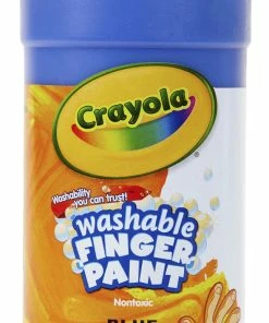 Cheap ❤️ Crayola Non-Toxic Washable Finger Paint, 1 Pt Squeeze Bottle, Blue 😀