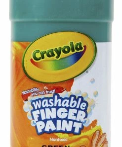 New 🧨 Crayola Non-Toxic Washable Finger Paint, 1 Pt Squeeze Bottle, Green 👏