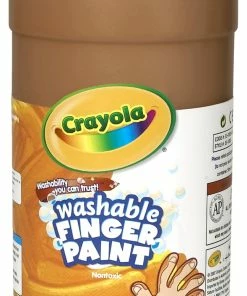 Deals 🎉 Crayola Non-Toxic Washable Finger Paint, 1 Quart Squeeze Bottle, Brown 🔥
