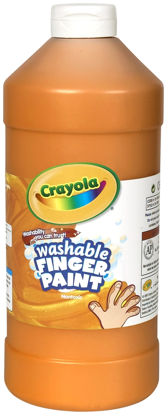 Cheapest 𧨠Crayola Non-Toxic Washable Finger Paint, 1 Quart Squeeze Bottle, Orange π 3 Cheapest 𧨠Crayola Non-Toxic Washable Finger Paint, 1 Quart Squeeze Bottle, Orange π