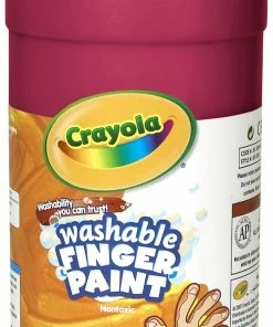 Flash Sale 👏 Crayola Non-Toxic Washable Finger Paint, 1 Quart Squeeze Bottle, Red 🧨