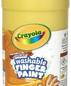 Top 10 😀 Crayola Non-Toxic Washable Finger Paint, 1 Quart Squeeze Bottle, Yellow 😉
