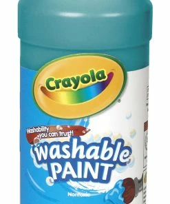 Outlet ✔️ Crayola Washable Paint, Pint, Turquoise 🤩