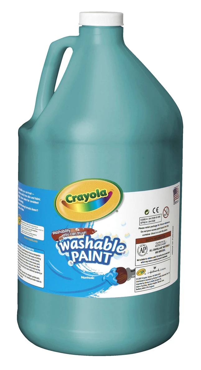 Flash Sale π₯° Crayola Washable Paint, Gallon, Turquoise π 3 Flash Sale π₯° Crayola Washable Paint, Gallon, Turquoise π