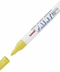 Wholesale 🎁 Uni-ball Uni Uni-Paint Opaque Oil Based Marker, Medium Tip, Yellow 🔔
