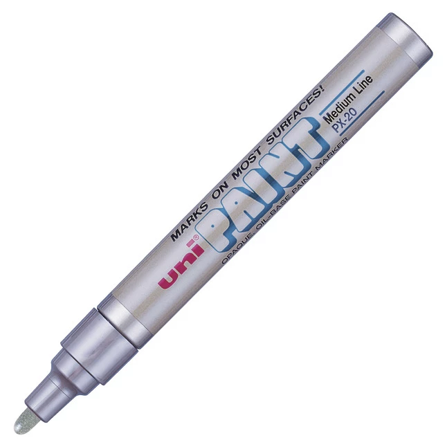 Deals β€οΈ Uni-ball Uni Uni-Paint Opaque Oil Based Marker, Medium Tip, Metallic Silver π€© 3 Deals β€οΈ Uni-ball Uni Uni-Paint Opaque Oil Based Marker, Medium Tip, Metallic Silver π€©