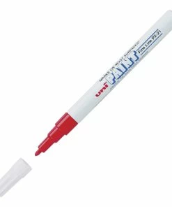 Brand new 🤩 Uni-ball Uni Uni-Paint Opaque Oil Based Marker, Fine Tip, Red 👏