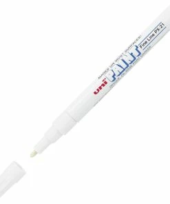 Buy 🎁 Uni-ball Uni Uni-Paint Opaque Oil Based Marker, Fine Tip, White 🔔