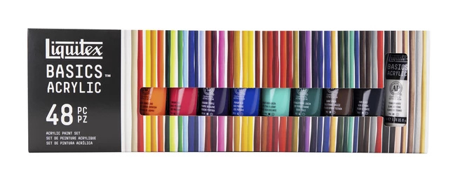 Budget β¨ Liquitex BASICS Acrylic Paint Set, 0.74 Ounce Tubes, Assorted Colors, Set Of 48 π 3 Budget β¨ Liquitex BASICS Acrylic Paint Set, 0.74 Ounce Tubes, Assorted Colors, Set Of 48 π