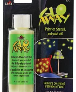 Outlet 🥰 Plaid Enterprises Glo Away Non-Toxic Washable Glow-in The Dark Acrylic Paint, 4 Oz Bottle 😉