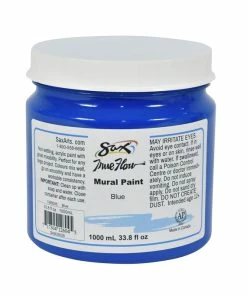 Cheap 😍 Sax True Flow Acrylic Mural Paint, 33.8 Ounce Plastic Container, Blue 😍
