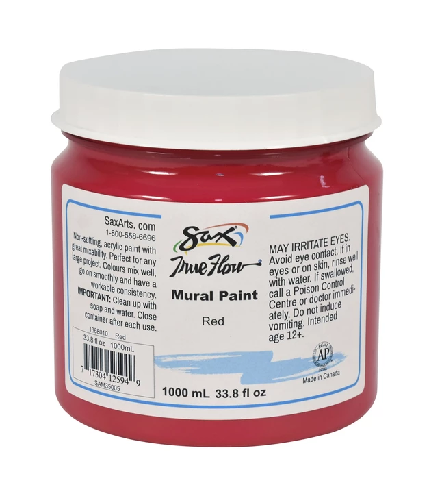Best reviews of ๐ Sax True Flow Acrylic Mural Paint, 33.8 Ounce Plastic Container, Red ๐ 3 Best reviews of ๐ Sax True Flow Acrylic Mural Paint, 33.8 Ounce Plastic Container, Red ๐