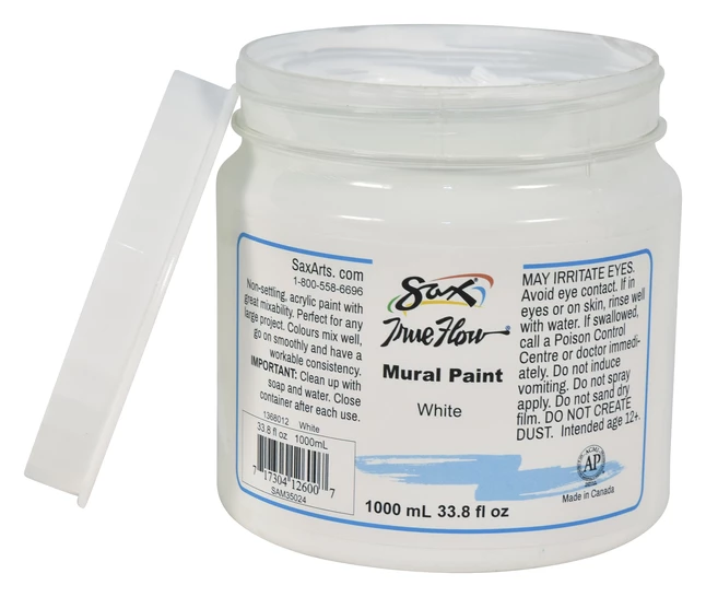 Best reviews of π Sax True Flow Acrylic Mural Paint, 33.8 Ounce Container, White π 4 Best reviews of π Sax True Flow Acrylic Mural Paint, 33.8 Ounce Container, White π - Image 2