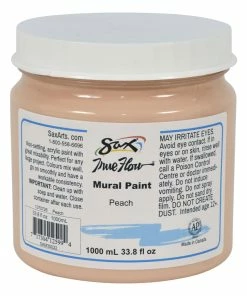 Best reviews of 𧨠Sax True Flow Acrylic Mural Paint, 33.8 Ounce Plastic Container, Peach β