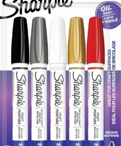 Best Pirce 🎉 Sharpie Oil Based Paint Marker, Assorted Colors, Pack Of 5 ✨