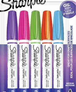 Best Sale ⭐ Sharpie Oil Based Paint Marker, Assorted Fashion Colors, Pack Of 5 ❤️