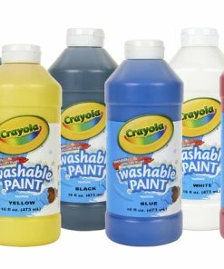 Brand new 🎁 Crayola Non-Toxic Washable Paint Set, 1 Pt Bottle, Assorted Bright Color, Set Of 6 ✨