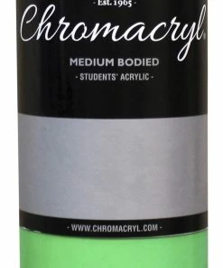 Outlet 😀 Chromacryl Premium Students Acrylic Paint, Pint, Neon Green 🧨