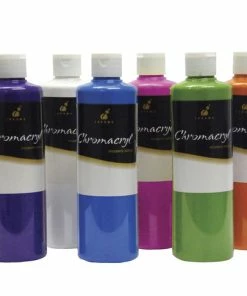 Coupon 🤩 Chromacryl Premium Students Acrylic Paint Set, Assorted Bright Colors, Pints, Set Of 6 🤩