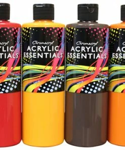Budget ⌛ Chroma Acrylic Essential Set, Assorted Secondary Colors, Pints, Set Of 6 🥰