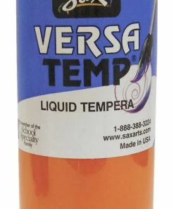 Brand new 👍 Sax Versatemp Heavy-Bodied Tempera Paint, Orange, Pint ⌛