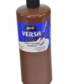 Brand new 🎁 Sax Versatemp Heavy-Bodied Tempera Paint, Brown,Quart 👏