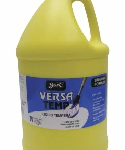 Hot Sale 🥰 Sax Versatemp Heavy-Bodied Tempera Paint, Primary Yellow, Gallon ✔️