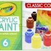 Best deal 🔥 Crayola Water-Resistant Acrylic Paint Set, 2 Oz Bottle, Assorted Color, Set Of 6 🔔 -Crayola - shop 1465259 ecommfullsize