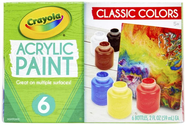 Best deal π₯ Crayola Water-Resistant Acrylic Paint Set, 2 Oz Bottle, Assorted Color, Set Of 6 π 3 Best deal π₯ Crayola Water-Resistant Acrylic Paint Set, 2 Oz Bottle, Assorted Color, Set Of 6 π
