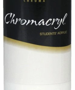 Cheapest 🌟 Chromacryl Premium Students Acrylic Paint, Pint, Blockout White 🥰