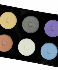 Cheap 👏 Jack Richeson Mini Tempera Cakes With Tray, Assorted Metallic Colors, Set Of 6 ⌛