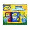 Hot Sale 🛒 Crayola Washable Bold Fingerpaint Set, Bottle, Primary, Set Of 3 🔥 -Crayola - shop 1492158 ecommfullsize