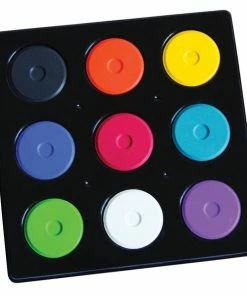 Outlet 😉 Jack Richeson Mini Tempera Cakes With Tray, Assorted Colors, Set Of 9 😍