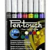 Budget 🤩 Sakura Pentouch Paint Marker, Fine Tip, Assorted Basic Colors, Set Of 7 ⌛ -Crayola - shop 1537469 ecommfullsize