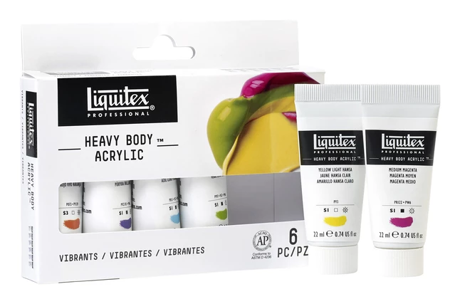 Buy π Liquitex Heavy Body Acrylics, 0.74 Ounce Tubes, Vibrant Colors, Set Of 6 π₯ 5 Buy π Liquitex Heavy Body Acrylics, 0.74 Ounce Tubes, Vibrant Colors, Set Of 6 π₯ - Image 3