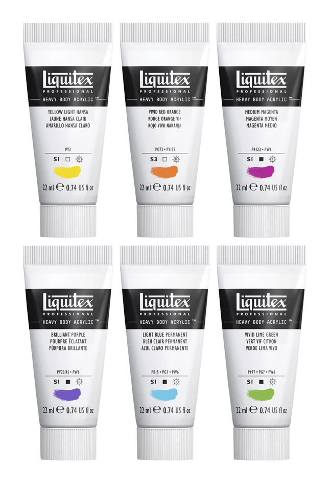 Buy π Liquitex Heavy Body Acrylics, 0.74 Ounce Tubes, Vibrant Colors, Set Of 6 π₯ 6 Buy π Liquitex Heavy Body Acrylics, 0.74 Ounce Tubes, Vibrant Colors, Set Of 6 π₯ - Image 4