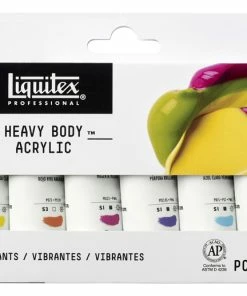 Buy π Liquitex Heavy Body Acrylics, 0.74 Ounce Tubes, Vibrant Colors, Set Of 6 π₯