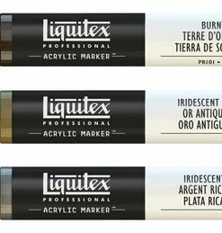 Deals 🎉 Liquitex Professional Fine Tip Paint Markers, Assorted Iridescent Colors, Set Of 3 👏 -Crayola - shop 1569195 A ecommfullsize