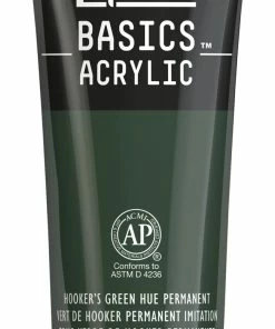 Hot Sale 💯 Liquitex BASICS Acrylic Paint, Hooker's Green Hue Permanent, 4 Ounce Tube ✨