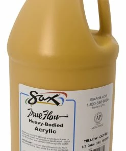 Best Pirce π Sax True Flow Heavy Body Acrylic Paint, Half Gallon, Yellow Ochre π