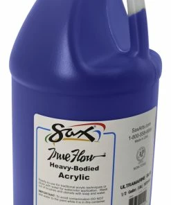 Outlet 🤩 Sax True Flow Heavy Body Acrylic Paint, Half Gallon, Ultramarine Blue 💯