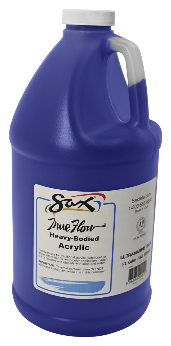 Outlet π€© Sax True Flow Heavy Body Acrylic Paint, Half Gallon, Ultramarine Blue π― 3 Outlet π€© Sax True Flow Heavy Body Acrylic Paint, Half Gallon, Ultramarine Blue π―