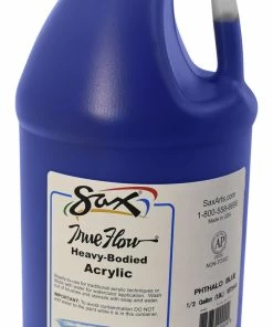 Best reviews of ✔️ Sax True Flow Heavy Body Acrylic Paint, Half Gallon, Phthalo Blue 🔔