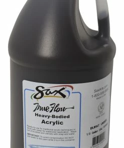 Brand new π Sax True Flow Heavy Body Acrylic Paint, Half Gallon, Burnt Umber β€οΈ