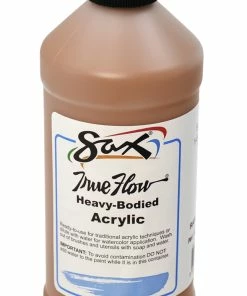 Budget 🧨 Sax True Flow Heavy Body Acrylic Paint, Pint, Raw Sienna 🔥