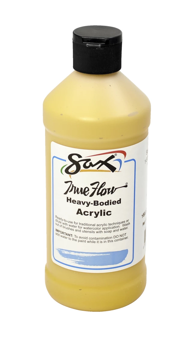 Buy โ๏ธ Sax True Flow Heavy Body Acrylic Paint, Pint, Yellow Ochre ๐ฏ 3 Buy โ๏ธ Sax True Flow Heavy Body Acrylic Paint, Pint, Yellow Ochre ๐ฏ
