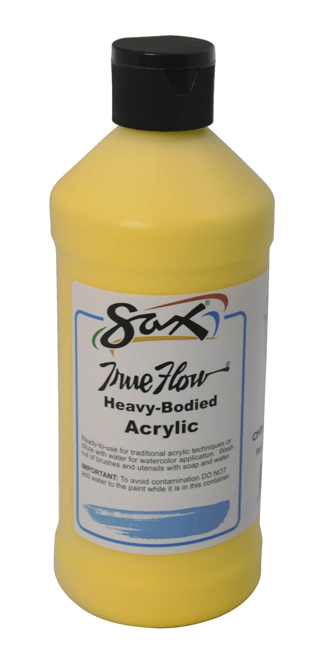 Hot Sale π₯ Sax True Flow Heavy Body Acrylic Paint, Pint, Chrome Yellow π₯° 3 Hot Sale π₯ Sax True Flow Heavy Body Acrylic Paint, Pint, Chrome Yellow π₯°