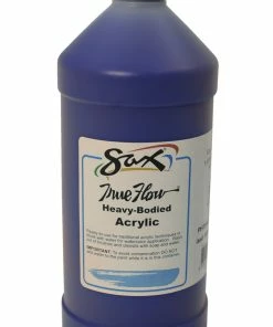 Cheapest ✔️ Sax True Flow Heavy Body Acrylic Paint, Quart, Phthalo Blue 💯